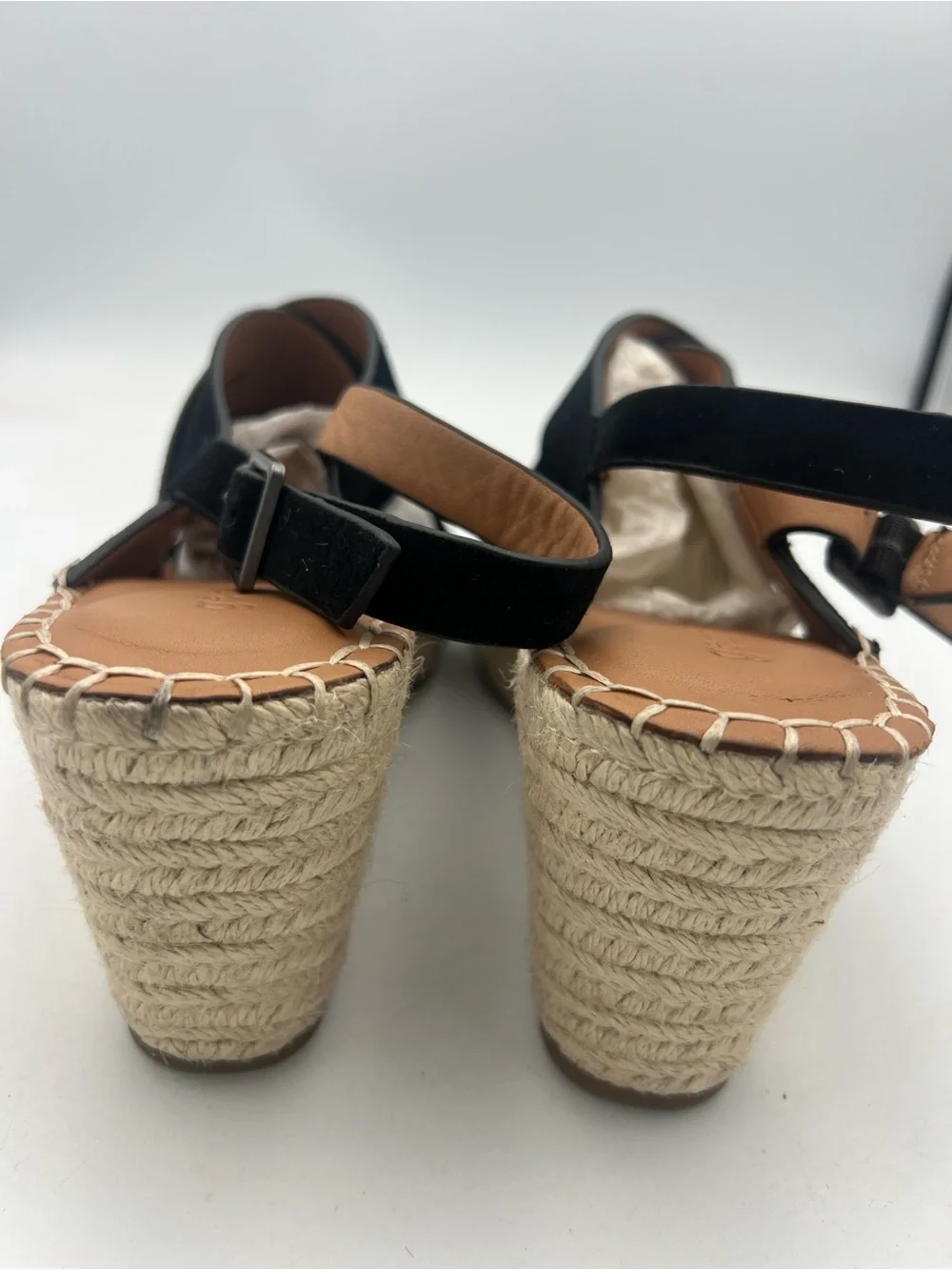 Gentle Souls/Kenneth Cole Espadrille Wedge Sandals Suede Straps Women’s US 9.5M